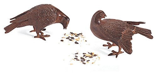 Achla Designs DOV-01 Paar Gartenfigur Taubenvogel Antik Bronze