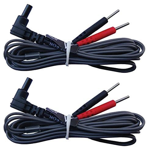 Med-Fit TENS Leads Pack of Two Flexible TENS Cables with 2mm pin connectors