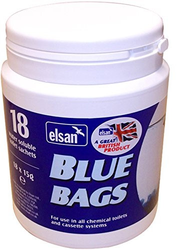 Elsan Chemical Caravan Toilet Blue Bags Motorhome Camping 18 Sachets