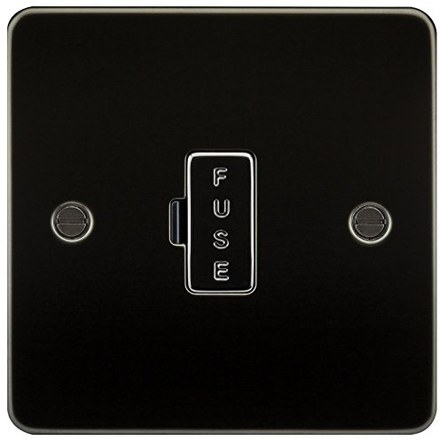 Knightsbridge FP6000GM FPAV6000GM Flat Plate 13A Fused Spur Unit-Gunmetal, Gun Metal