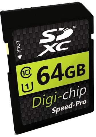 Digi Chip 64GB SDXC Class 10 Memory Card For Sony Cybershot DSC-HX400V, DSC-WX220, DSC-H300, DSC-H400, DSC-WX350, DSC-W800, DSC-WX500 & DSC-HX90V Digital Cameras