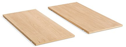 AC Design Furniture Esstisch Monika, B: 45 x T:102 x H: 2 cm, Furnier Eiche, Braun