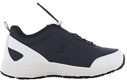 Oxypas Safety Jogger Sicherheitstrainer Herren - James - Bequemer, Rutchfest und mit Elastischen Schnürsenkeln, Navy EU 46
