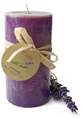 Candele D'Aurora Iris Cero profumato alla fragranza di Lavanda, Cera, Viola, Singole