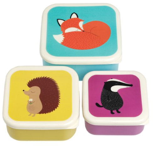 Rex International Tiere - Satz von 3 Snackdosen