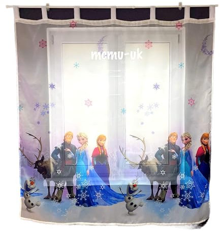 Polontex Gardinen Die Eiskönigin Frozen 3 75cmB x 147cmL Kinderzimmer Vorhang Disney