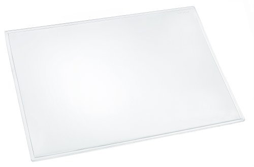 Läufer 43640 Durella transparent matt, durchsichtige Schreibtischunterlage 39x60 cm, transparente Schreibunterlage für hohen Schreibkomfort