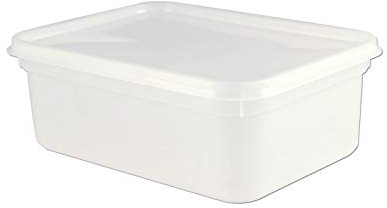 Packpack 2 Litre Rectangular Ice Cream/Food Container/Tub x100