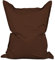Lumaland Riesen-Sitzsack XXL 140x180 cm | Wasserfestes Indoor & Outdoor Liegekissen mit über 3 Mio. anpassungsfähigen EPS-Perlen | Bean Bag mit waschbarem Bezug [Braun]