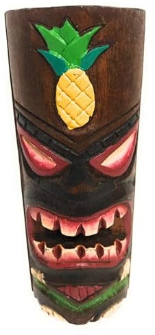 Tiki Totem dpt535815b Ananas, handgeschnitzt und bemalt, 15,2 cm
