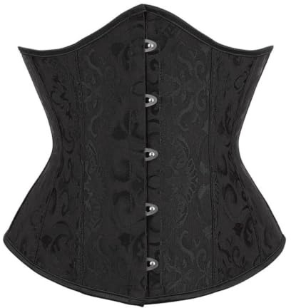 Bslingerie® Womens Vintage Floral Brocade Satin Underbust Corset Clincher Cinchers