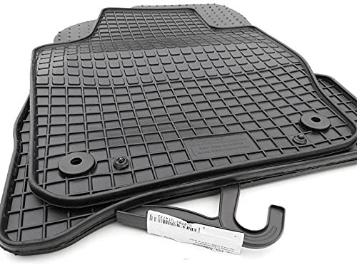 Gummimatten passend für Fabia III NJ Gummi Fußmatten Set Geruchsneutral 4-teilig schwarz