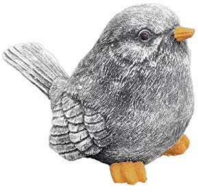 stoneandstyle Steinfigur Kleiner Vogel Hansi, massiver Steinguss, Frost- und wetterfest