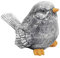 stoneandstyle Steinfigur Kleiner Vogel Hansi, massiver Steinguss, Frost- und wetterfest
