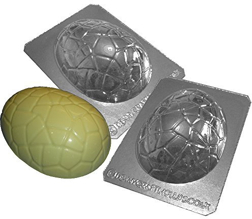 Easter Egg Moulds – Set of 2 – Make 14cm Tall Eggs - Large Cracked Design