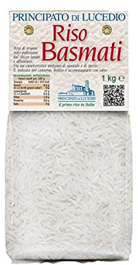 Riz Basmati - 5 kg - dans un sac de cellophane avec atmosphère protectrice