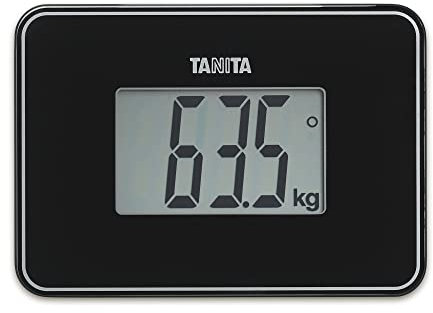 TANITA HD-386 Die Kleinste Digitale Personenwaage der Welt Leicht zu Transportieren Perlschwarz