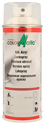 ColorMatic 856679 RAL-Acryl Lackspray RAL 9010 reinweiß glänzend 400 ml