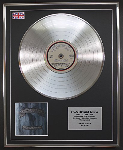 BON JOVI/Ltd Edition CD Platinum Disc/New Jersey