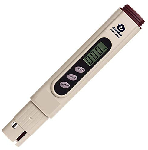 eseasongear salt-3000 probador, Digital medidor de salinidad PPM para piscina de agua sal y Koi estanque de peces