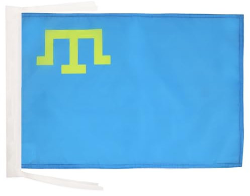 AZ FLAG - Flagge Krimtataren - 45x30 cm Mit Kordel - Krimtatarisch Fahne 30 x 45 cm - Flaggen