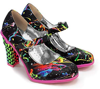 Hot Chocolate Design Chocolaticas High Heels Paint Women's Mary Jane Pump Multicoloured HCD 39
