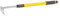 Green Blade 1x Yellow 66-96cm Carbon Steel Telescopic Garden Rake - Long Handle Heavy Duty Gardening Lawn Grass Leaf Soil Hand Tool