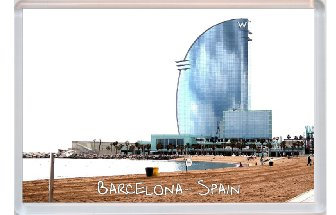 Barcelona - Spain - Europe - Jumbo Fridge Magnet