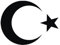 2X Auto Aufkleber Türkei Halbmond TÜRKIYE Car Sticker Turkey (ca. 11x10 cm, Schwarz)