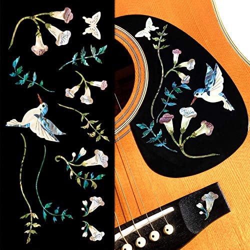 Inlaystickers für Gitarren und Bass - Assorted Hummingbird - Abalone-Blau