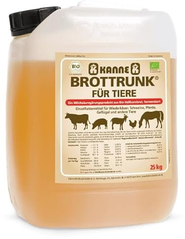 Kanne Brottrunk für Tiere - 25 Liter mit wertvollen Enzymen