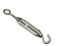 TURNBUCKLE WIRE STRAINER TENSIONER HOOK - EYE BZP ZINC PLATED 6MM ( pack 3 )