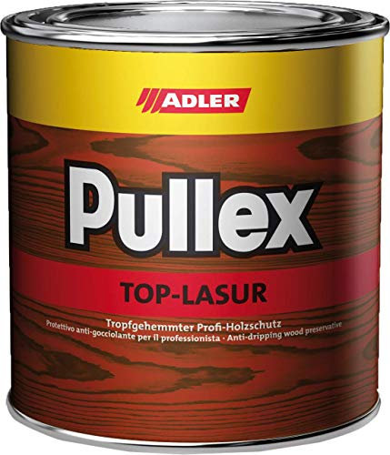 ADLER Pullex Top-Lasur - 2,5 L Afzelia - Tropfgehemmte Holzlasur in Profi-Qualität für Holz außen - Lasur in verschiedenen Holzfarbtönen