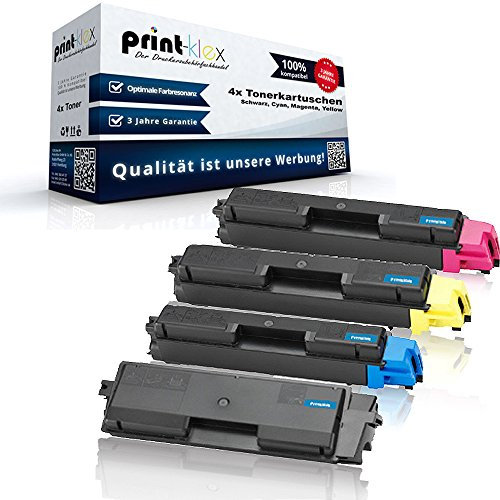4X Print-Klex XXL Tonerkartuschen Kompatibel für KYOCERA TK590 FS C2026 MFP Plus C2126 C2526 C2626 FSC5250 DN TK 590 - Sparpack