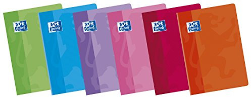 Oxford Schulheft Din A5, kariert, 4 mm, 10 Stück