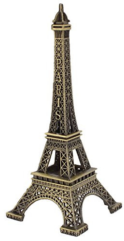sourcing map Metall Eiffelturm Kunsthandwerk Vintage Stil Mini Eiffelturm Frankreichs Figur Statue Modell Ornament 5 Zoll