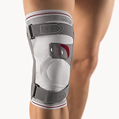 Bort Asymmetric® Plus Kniebandage, silber