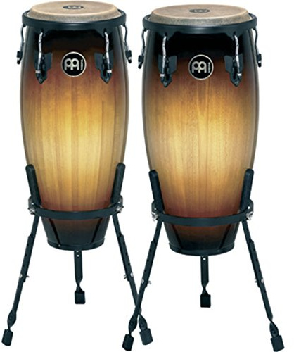 Meinl Percussion Headliner Series Conga Set with Basket Stands - 10/11 inch Vintage Sunburst