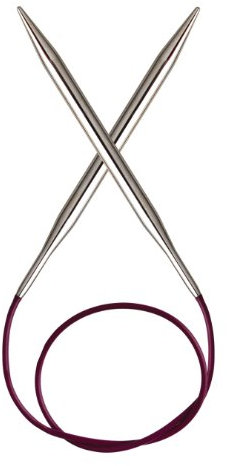 Rundstricknadel 4,00 mm 60 cm, Silber