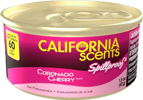 California Car Scents Scents 7028 Lufterfrischer für Auto, Taxi, Büro, Zuhause, Duftrichtung Kirsche (Coronado Cherry), 1 Stück