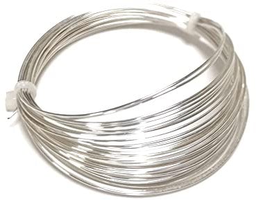 Copper Craft Wire Silver 925 Plated 6M Coil 0.8mm Thick