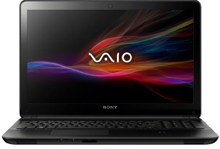 Sony VAIO SVF1521A1EB 39,5 cm (15,5 Zoll) Notebook (Intel Pentium 987, 1,5GHz, 4GB RAM, 500GB HDD, Intel HD, DVD, Win 8) schwarz