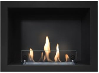 Xaralyn Riano Ethanol-Einbaukamin - offenes Feuer ohne Schornstein - 1,5 KW Heizung