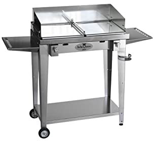 BBQueen Grill 8.4 Inox - Barbecue a Gas (Piastre Lisce, Full Optional) - 78x45x97 cm