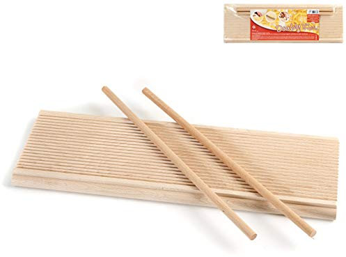 Home 9654 Dual Use Wooden Riga Gnocchi Board, Beige, 37 x 12 x 2 cm