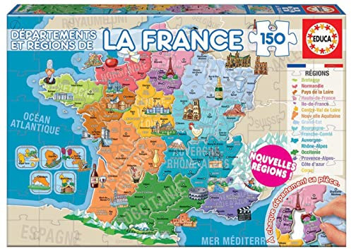 Educa Borras – 17238 – 150 Abteilungen und Regionen der Frankreich