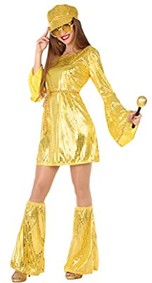 ATOSA déguisement disco doré XL