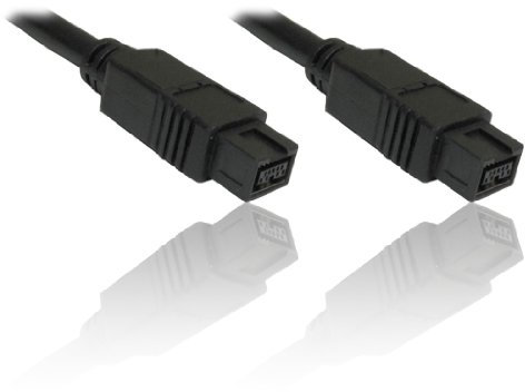 CDL Micro 2 m 6 ft IEEE-1394 FireWire 800 B 9 Pin 9 Pin Conectores Cable – Negro