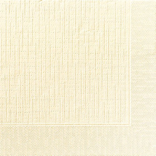 Duni Dinner-Servietten 4lagig Tissue geprägt Uni champagne, 40 x 40 cm, 50 Stück