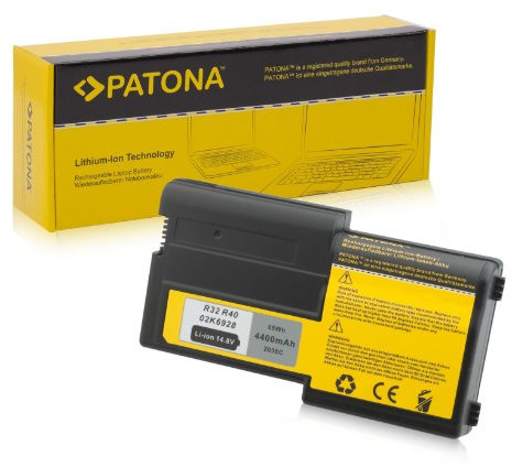 PATONA Laptop Akku für IBM Thinkpad R32 | Thinkpad R40 - [ Li-ion; 4400mAh; schwarz ]
